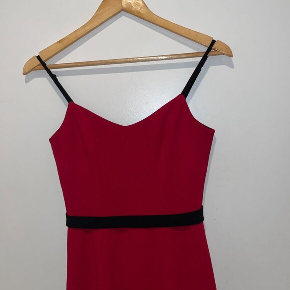 Dress The Populaion Emma Spaghetti Body-Con Dress in Red Wome XS - Picture 3 of 11